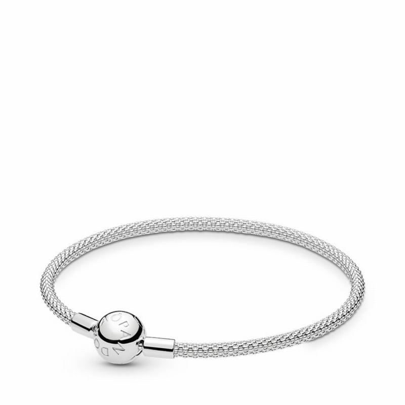 Pandora Moments Mesh Bracelet - Sterling Silver - Canada | EB3328MB